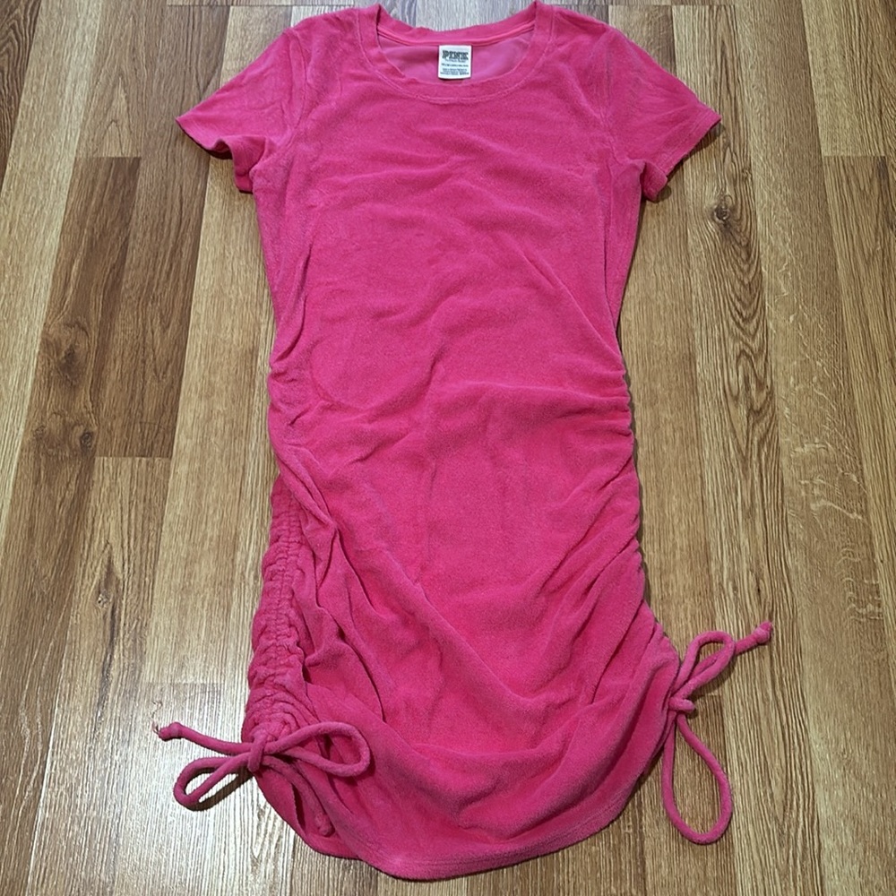 PINK Terry Cinched Swim Coverup - Picture 2 of 6